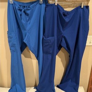 2 pair Jockey Women's Dual Blue Scrub Pants